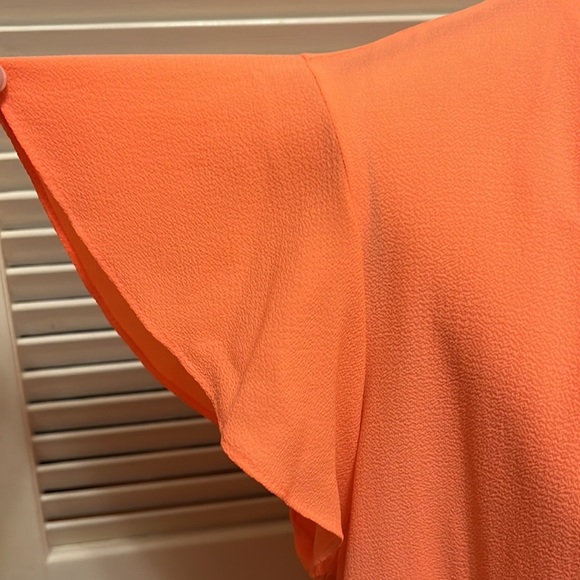 147. CeCe Blouse in Hot Lava - Picture 6 of 14